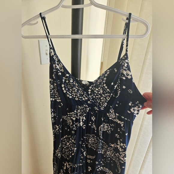 Navy blue maxi dress, worn twice - Picture 2 of 7